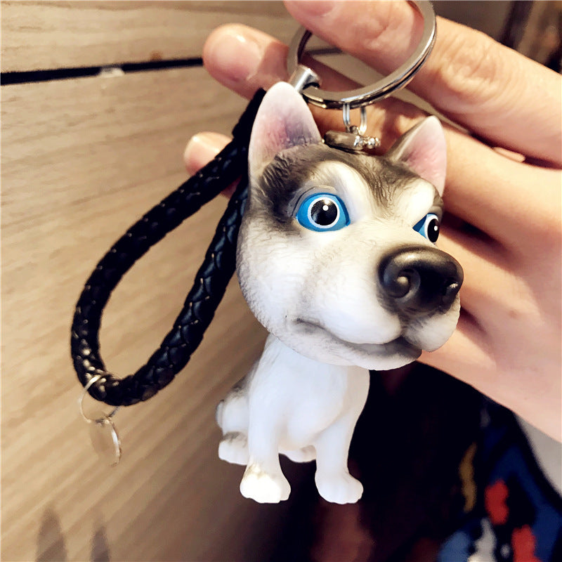 Llavero creativo hueco al por mayor de la muñeca del perro del Pvc